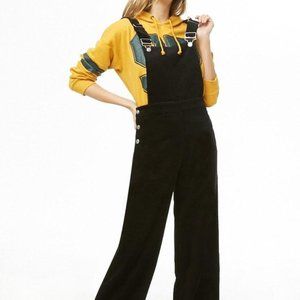 Forever 21 Black Corduroy Overalls